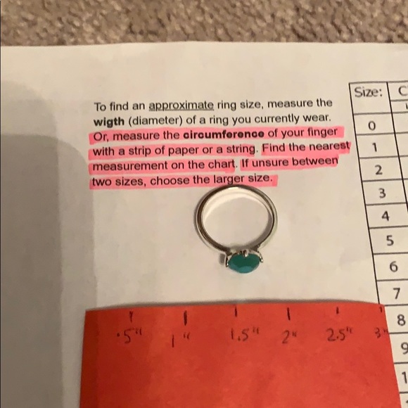 💎 Avon Blue/Green Ring Size 7 💎 - Picture 8 of 11
